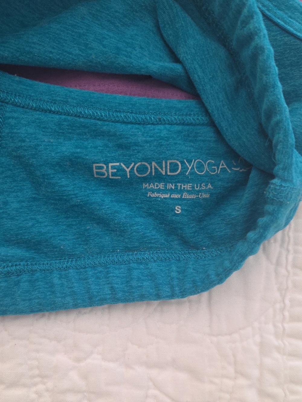 Beyond Yoga Sports Bra Bundle- Teal & Lavender Size S - Picture 2 of 3